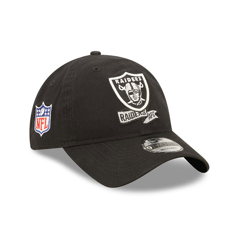 Las Vegas Raiders NFL Sideline 2022 Black 9TWENTY Adjustable Cap