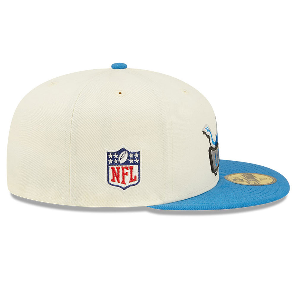 Detroit Lions NFL Sideline 2022 White 59FIFTY Fitted Cap