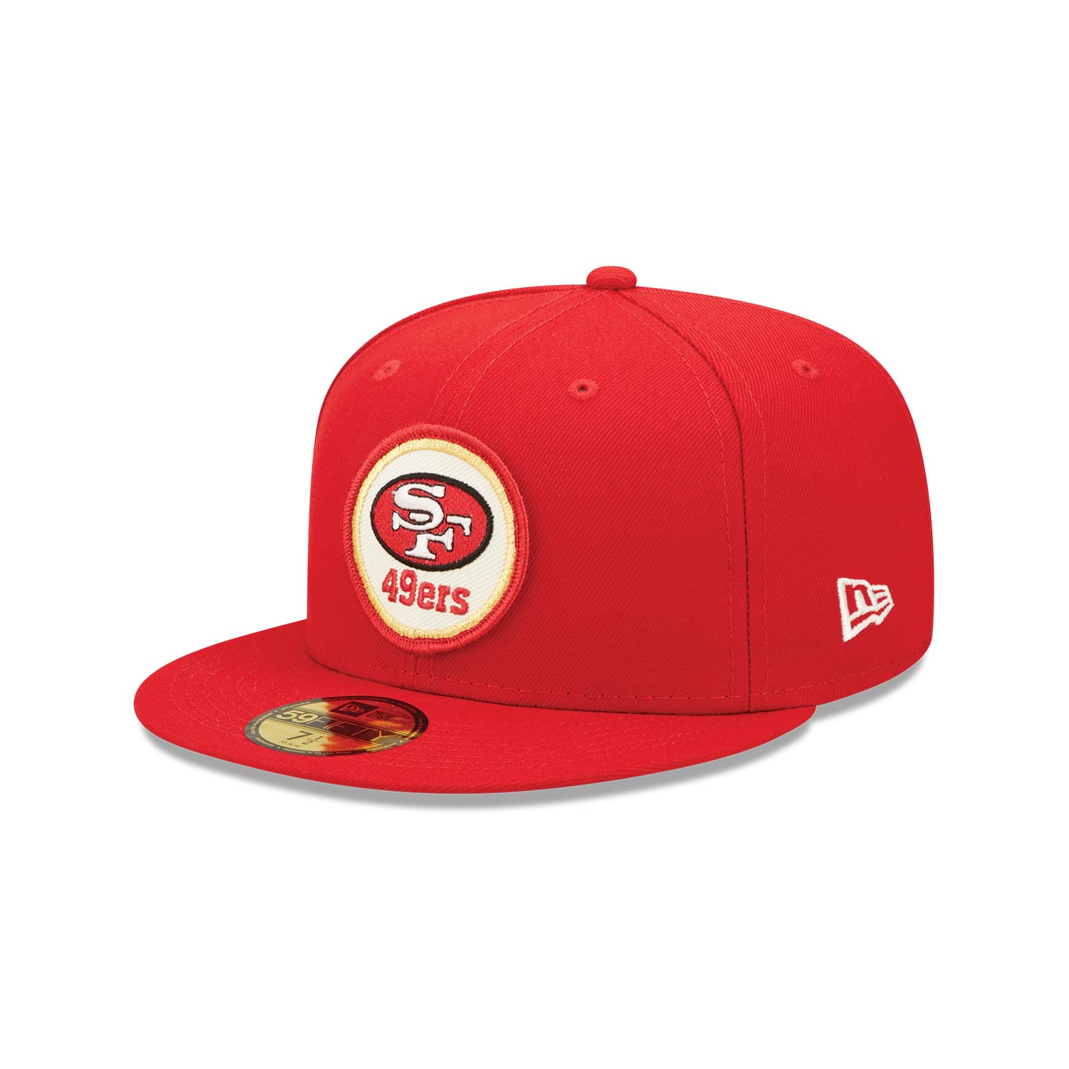 Official New Era San Francisco 49ers NFL 22 Historic Sideline Scarlet  59FIFTY Fitted Cap B7250_B95 B7250_B95 B7250_B95