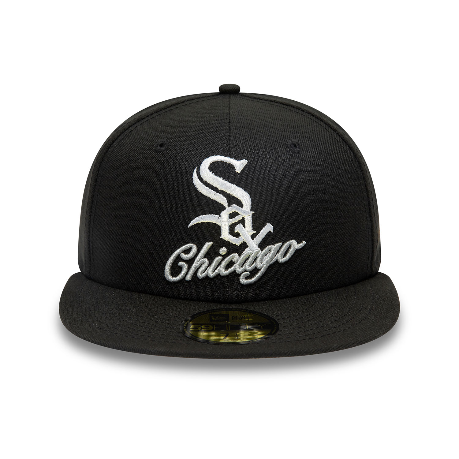 Chicago White Sox Dual Logo Black 59FIFTY Fitted Cap