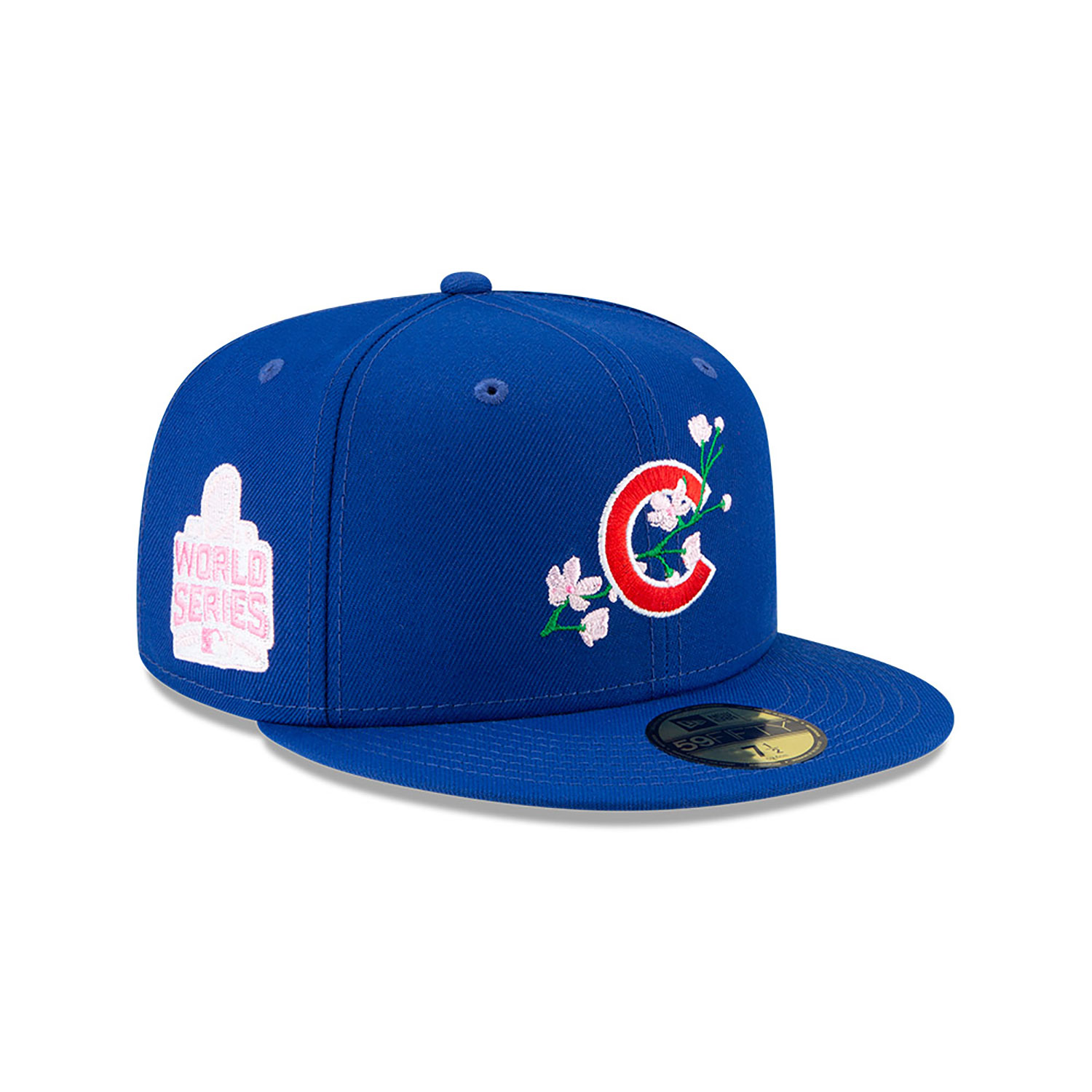 Chicago Cubs Side Patch Bloom Blue 59FIFTY Fitted Cap