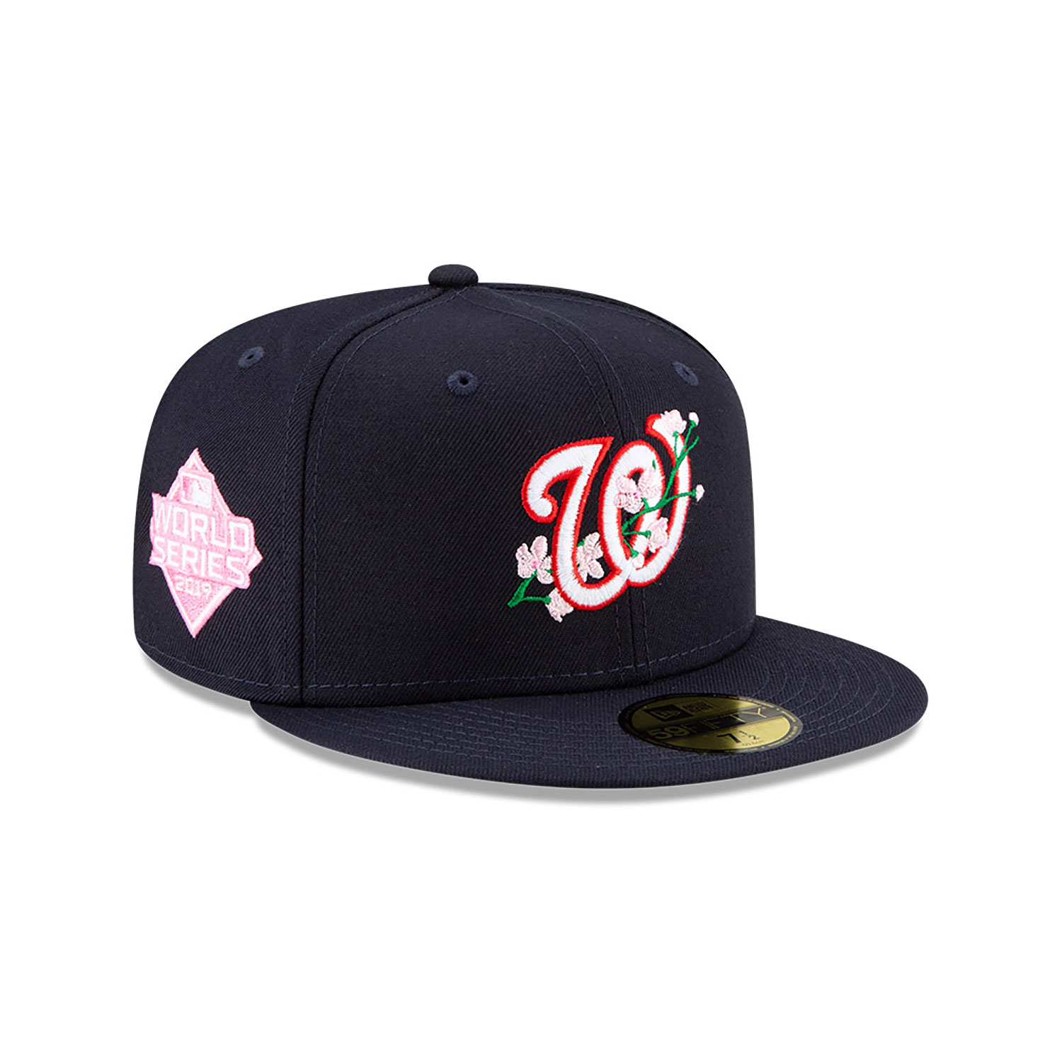 Washington Nationals Side Patch Bloom Navy 59FIFTY Fitted Cap
