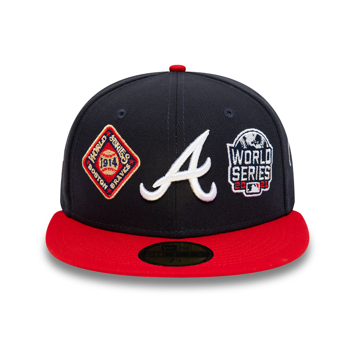Atlanta Braves Historic Champs Navy 59FIFTY Fitted Cap