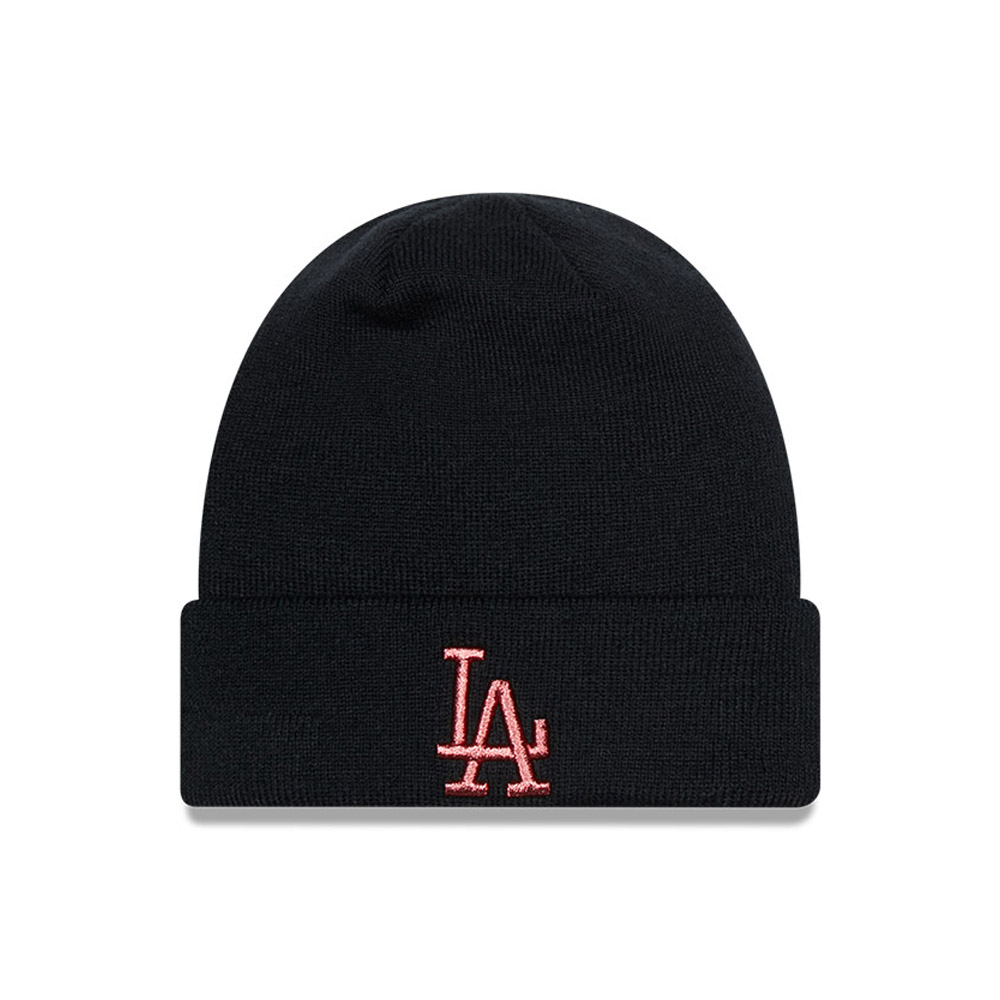 LA Dodgers Metallic Womens Navy Beanie Hat