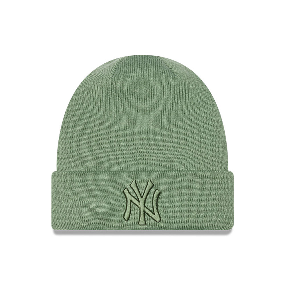 New York Yankees League Essential Womens Green Beanie Hat
