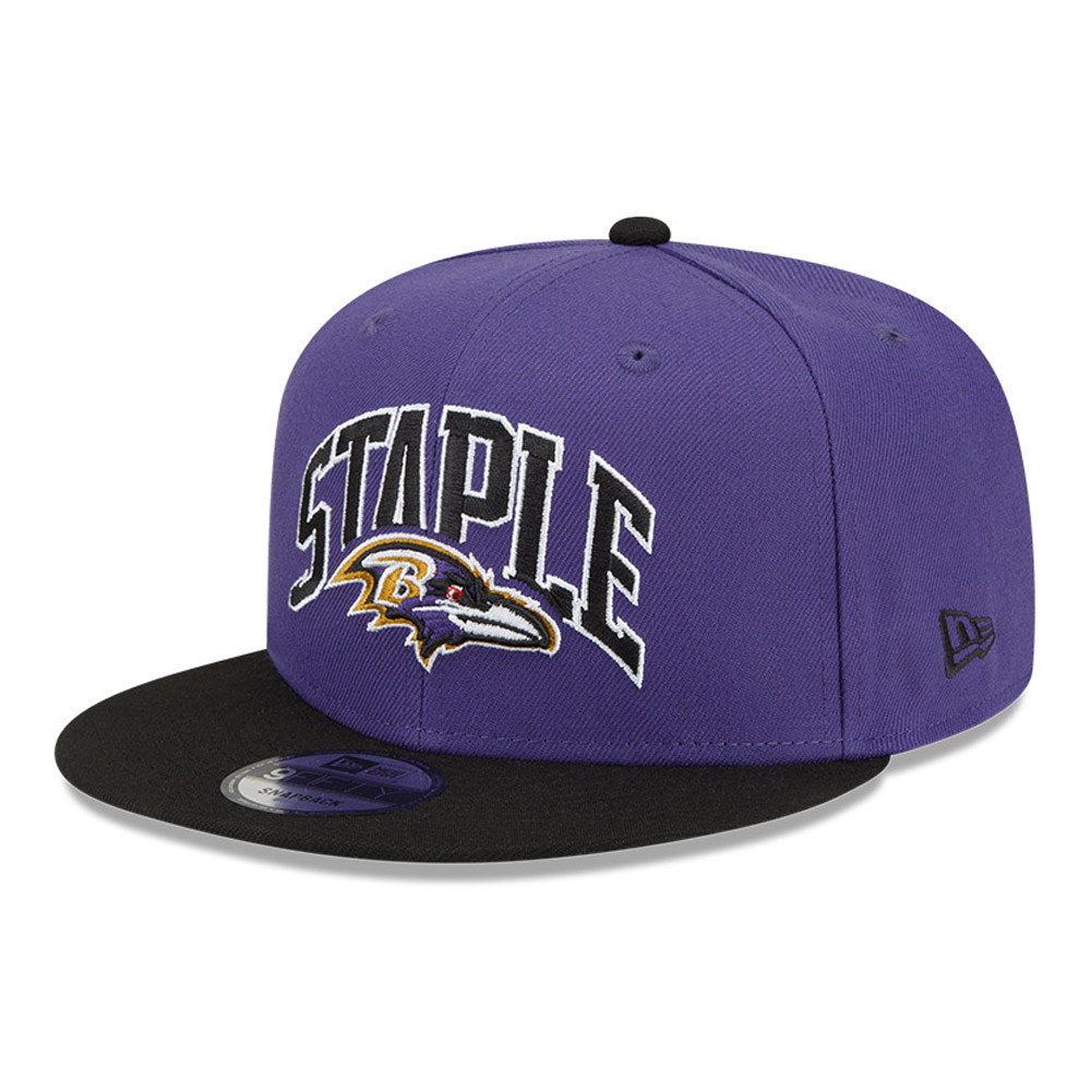 Baltimore Ravens x Staple Purple 9FIFTY Snapback Cap