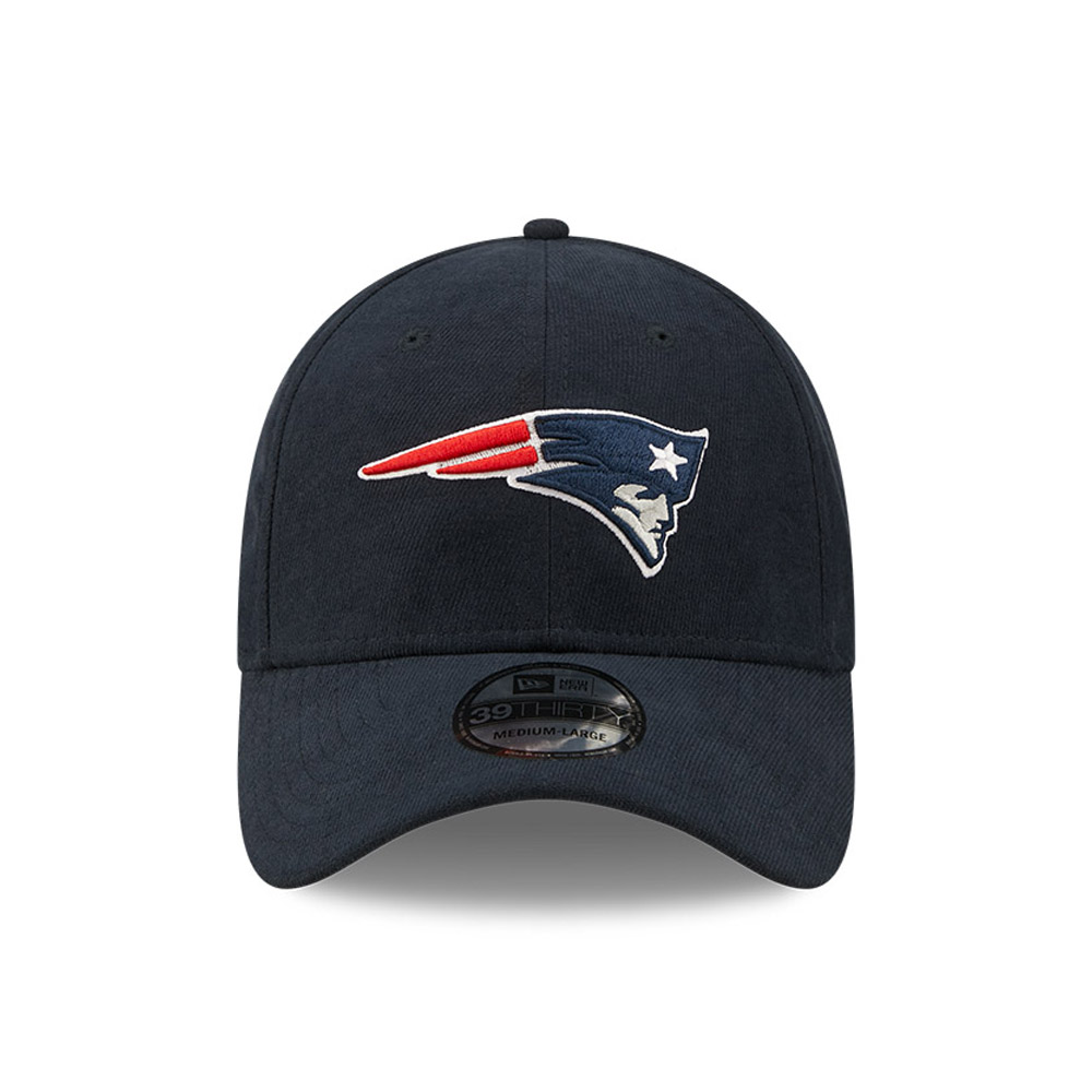 New England Patriots NFL Team Logo Navy 39THIRTY Stretch Fit Cap