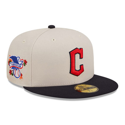 Gorra ajustada de campo auténtica 59FIFTY de los Cleveland Indians, New Era
