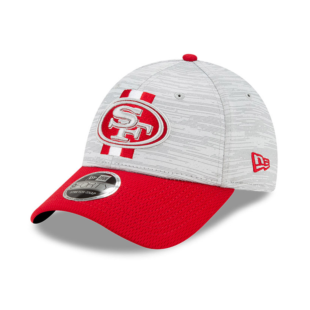 San Francisco 49ers NFL Training Red 9FORTY Stretch Snap Cap