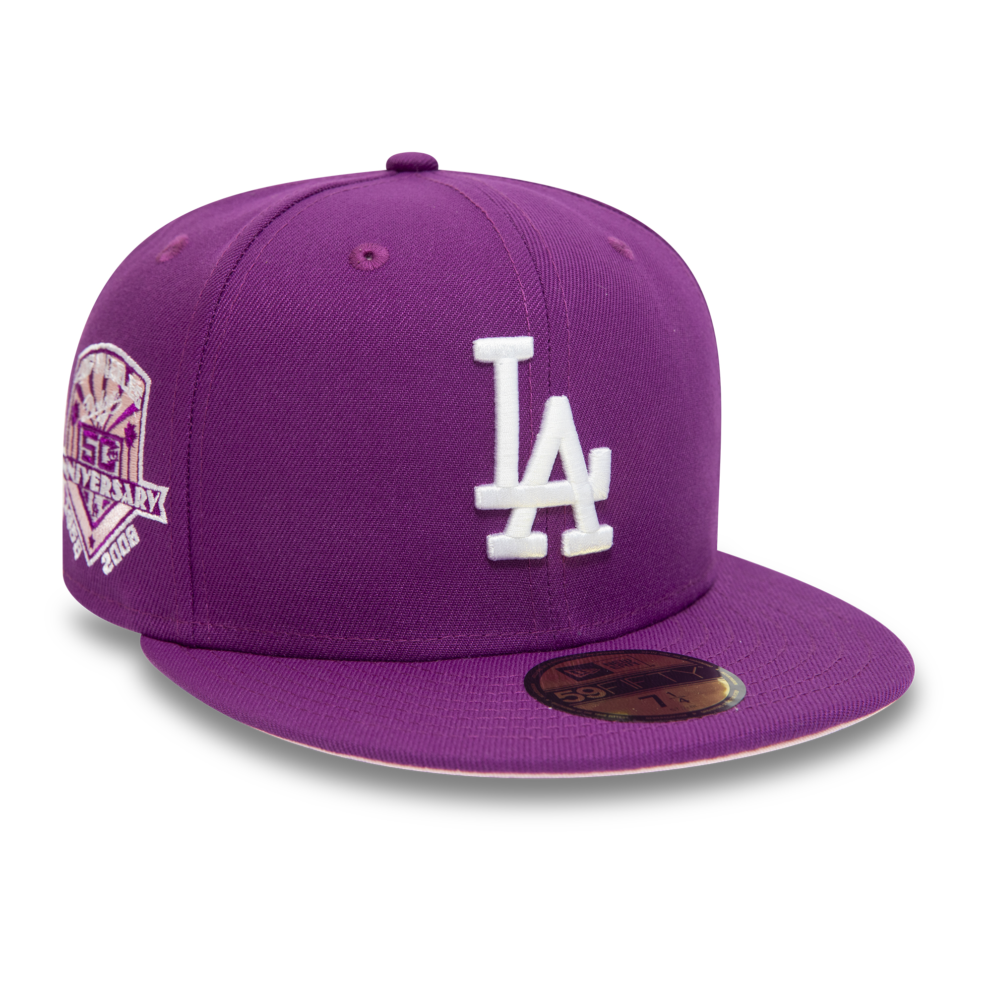 Official New Era LA Dodgers MLB Grape Purple 59FIFTY Fitted Cap B8330 ...