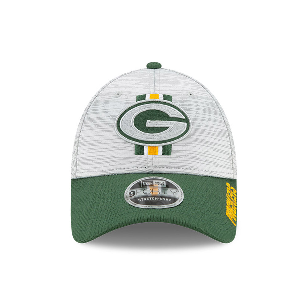Authentic Green Bay Packers Black/Team Color Logo Training Camp 2018 39THIRTY Flex Hat Cap 