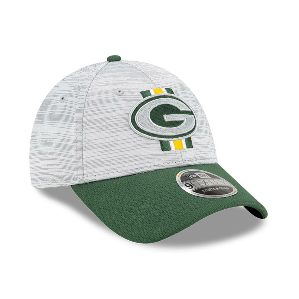 Green Bay Packers NFL Training Green 9FORTY Stretch Snap Cap