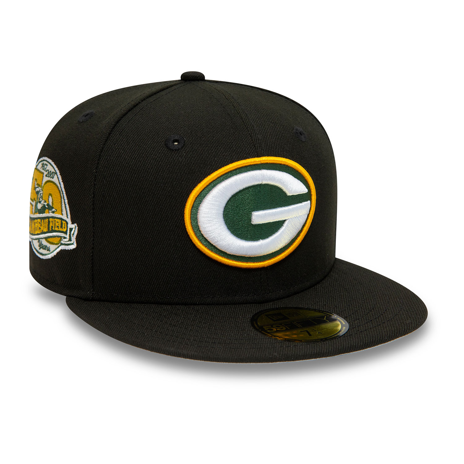 Green Bay Packers NFL Teams Black 59FIFTY Cap