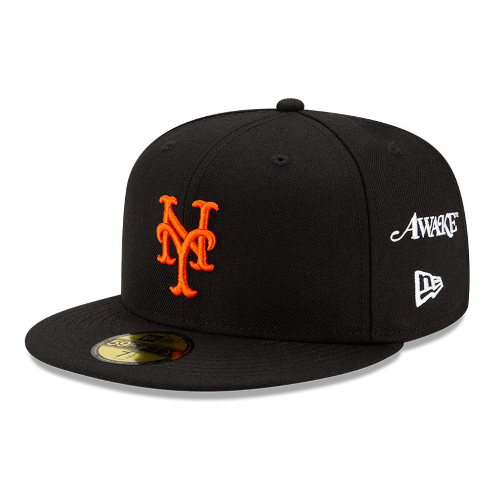 New York Mets Awake x MLB Black 59FIFTY Cap