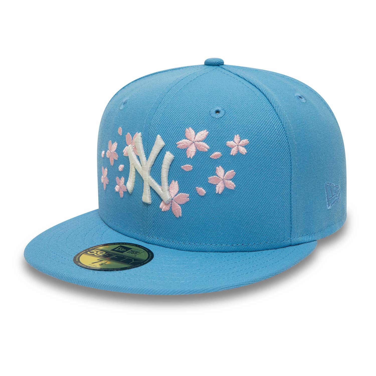New York Yankees Pink Blossom Blue 59FIFTY Fitted Cap