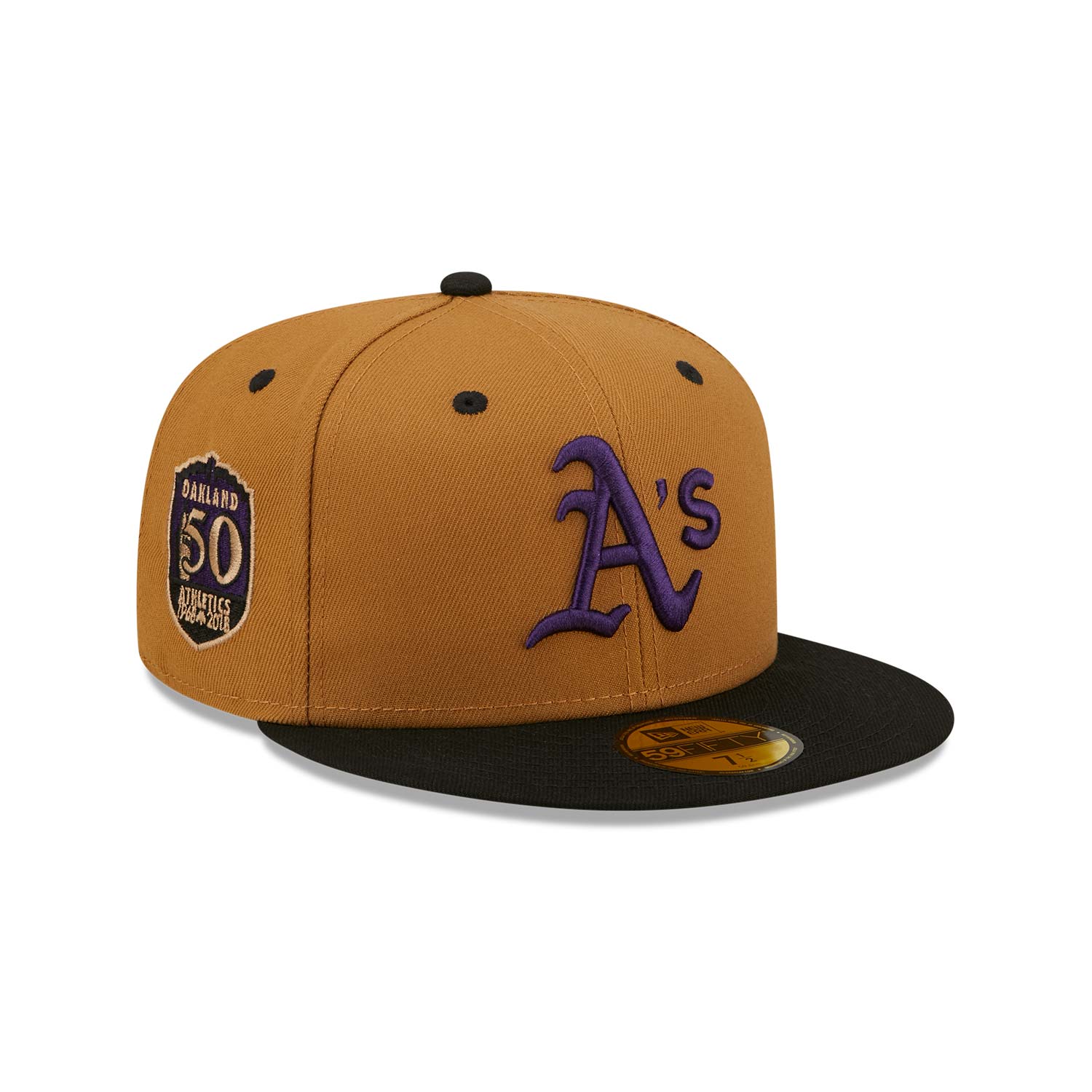 Oakland Athletics Purple Wheat 59FIFTY Fitted Cap