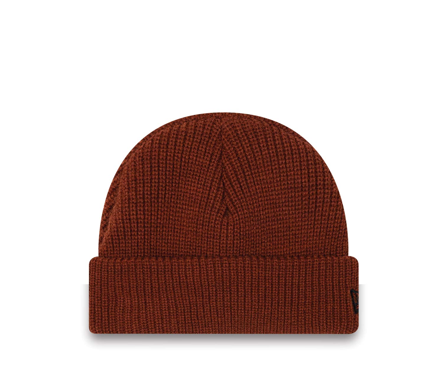 New Era Rib Short Cuff Dark Brown Beanie Hat
