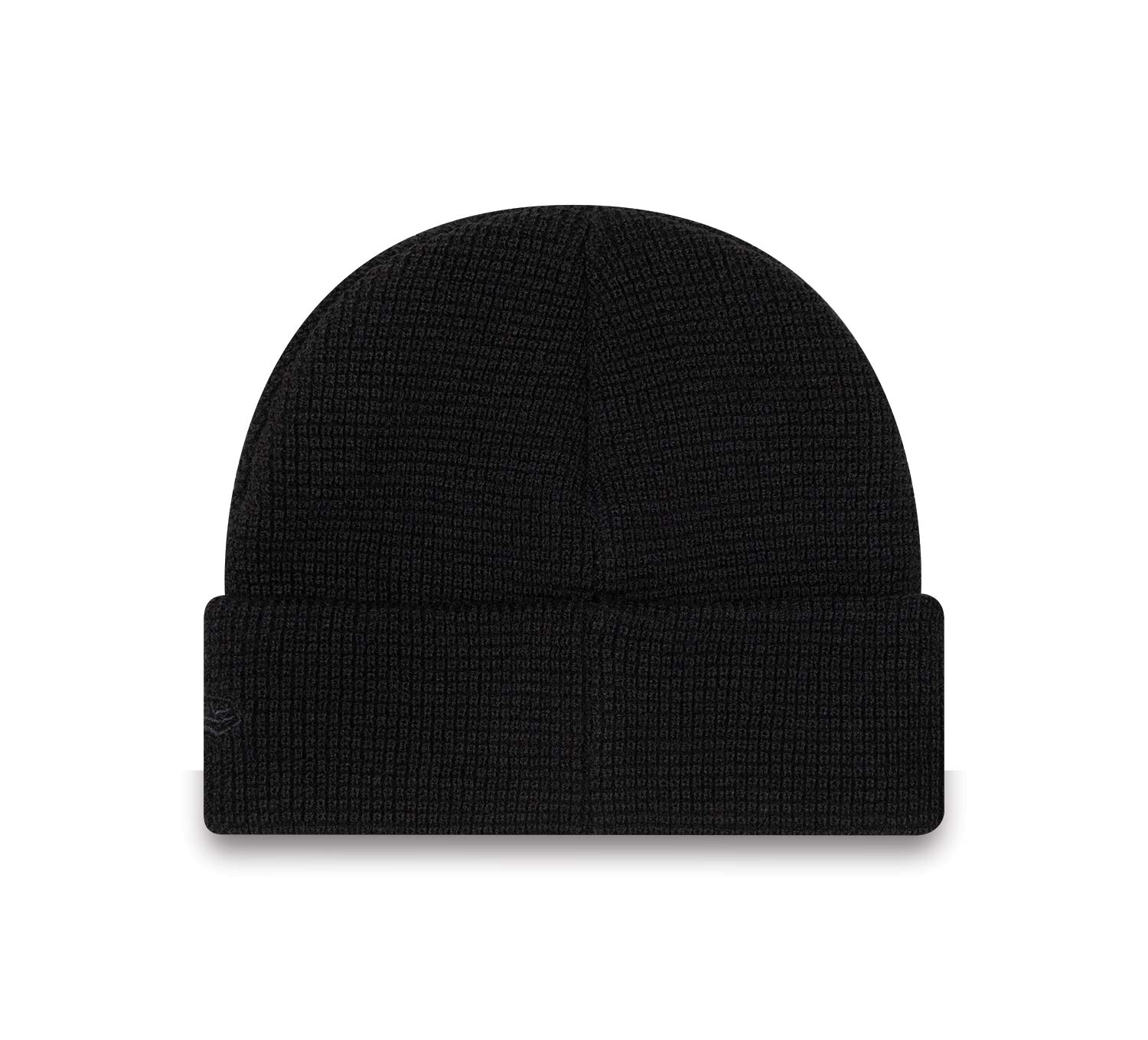 New Era Patch Short Cuff Black Beanie Hat