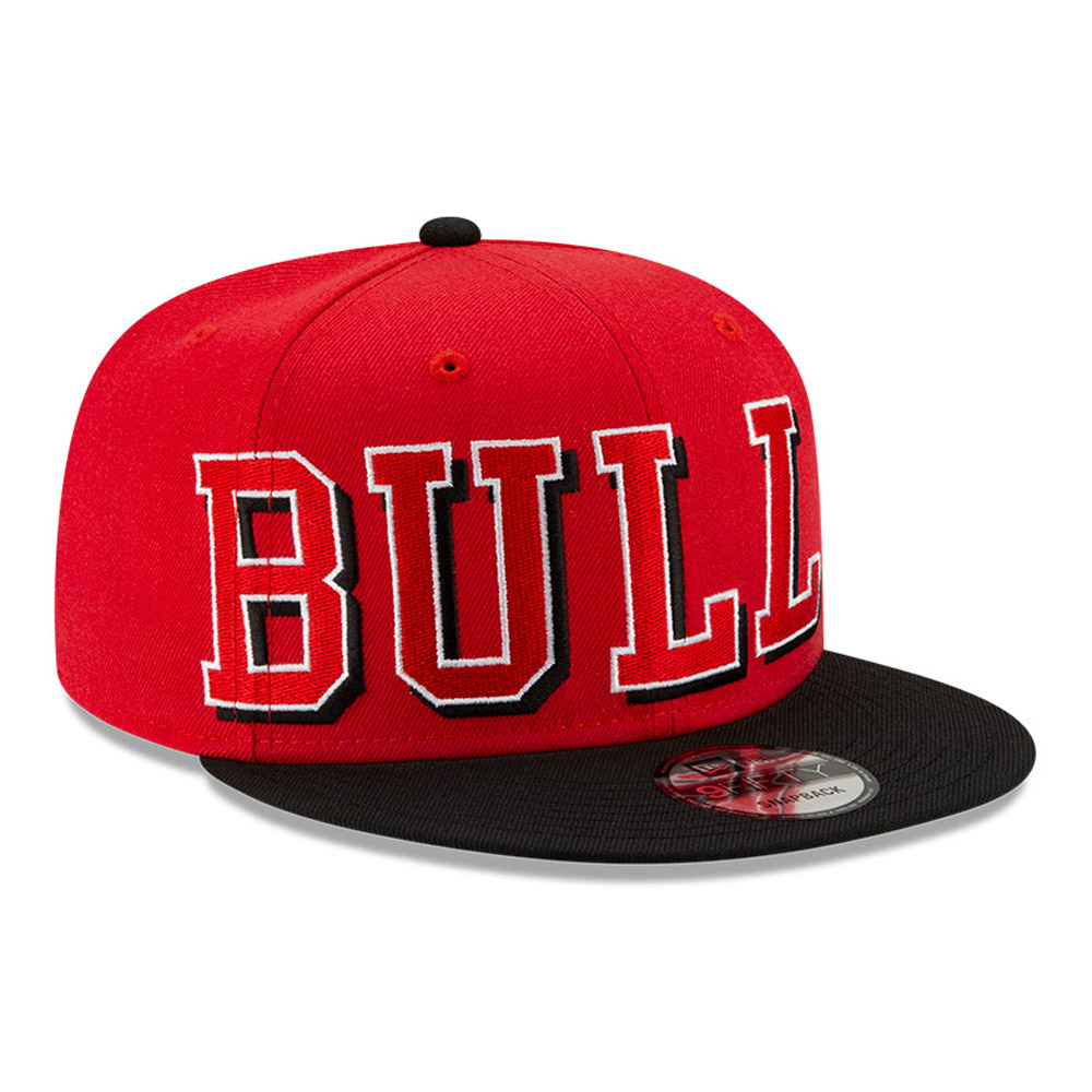 Chicago Bulls NBA Wordmark Red 9FIFTY Cap