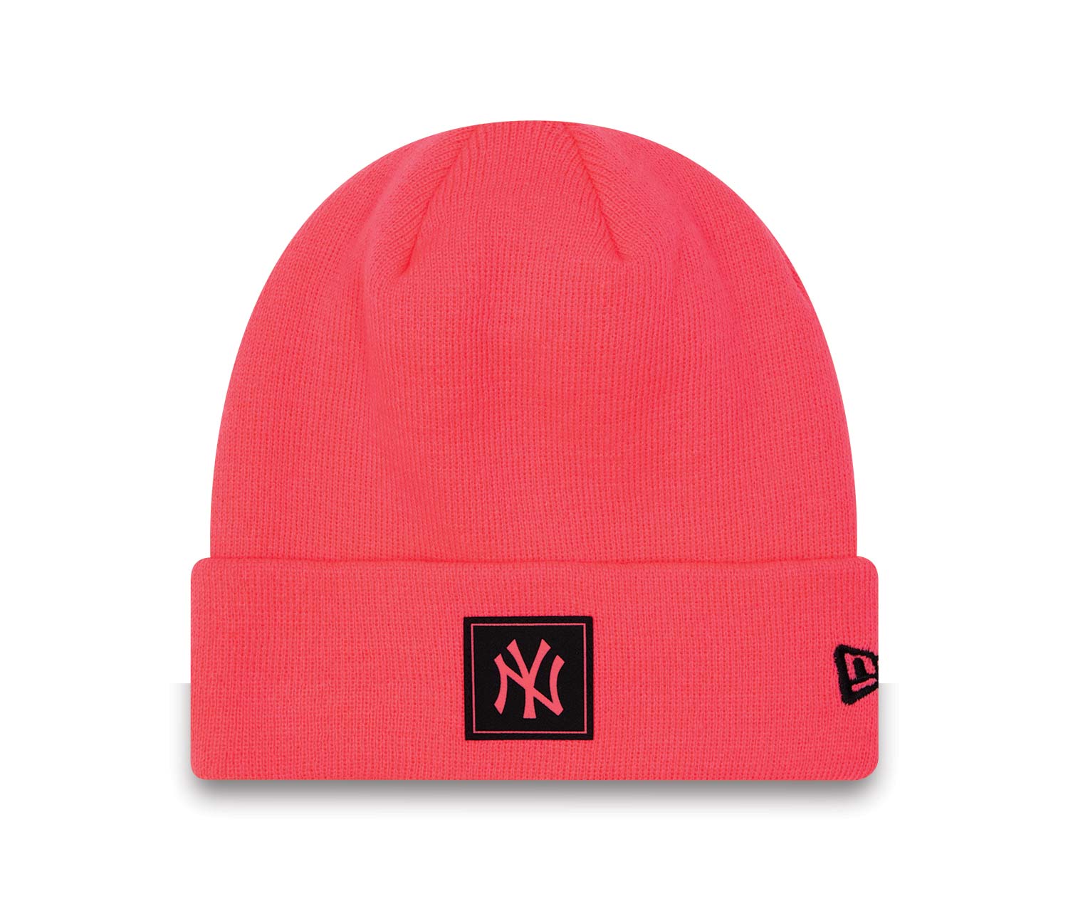New York Yankees Neon Bright Pink Beanie Hat