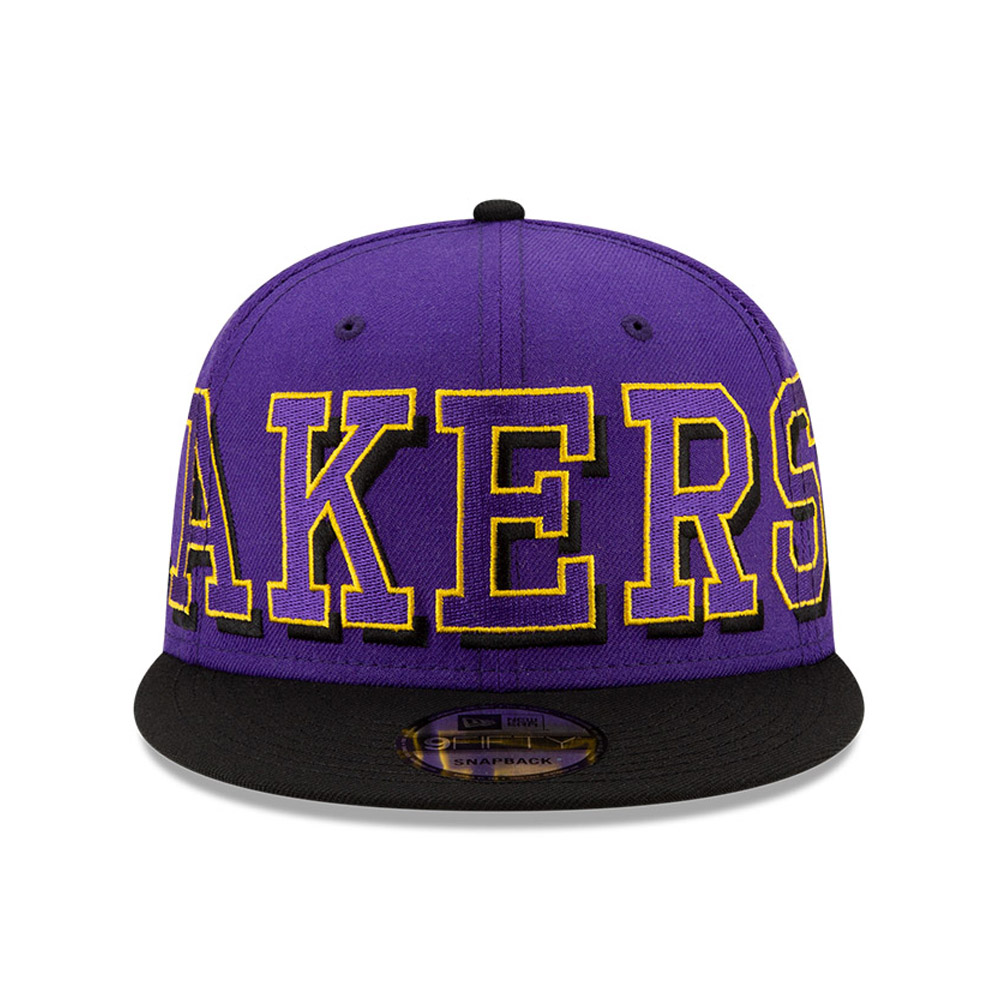 LA Lakers NBA Wordmark Purple 9FIFTY Cap