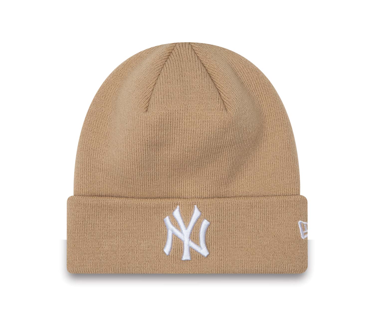 New York Yankees League Essentials Cuff Beige Beanie Hat
