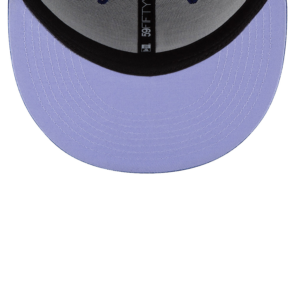 LA Dodgers MLB Side Patch Bloom Blue 59FIFTY Fitted Cap