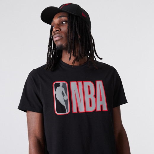 T-shirt NBA Logo Outline Noir