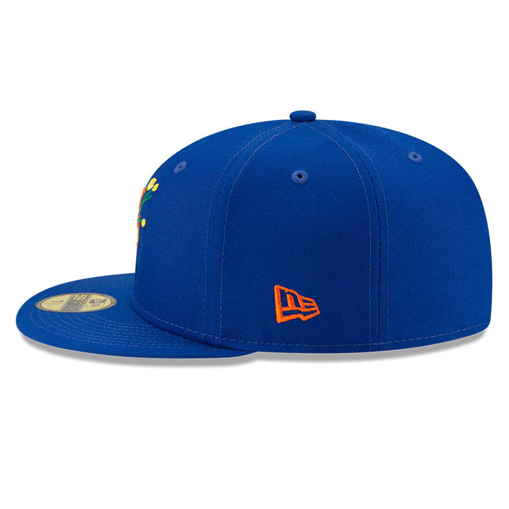 New York Mets MLB Side Patch Bloom Blue 59FIFTY Cap