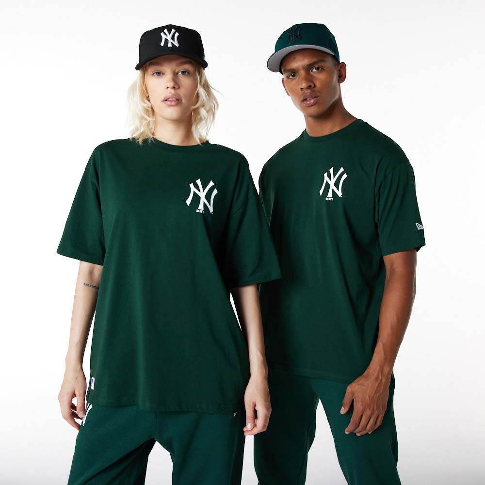 New York Yankees Essentials Oversized Dark Green T-Shirt