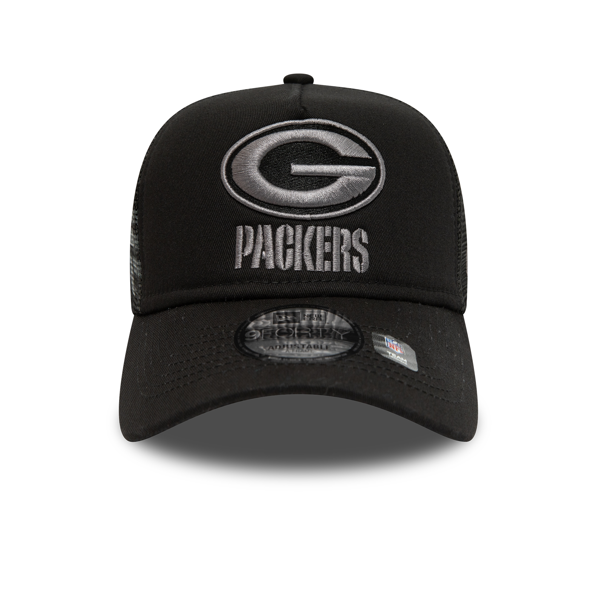 Official New Era Green Bay Packers NFL Alpha Industries Black 9FORTY A ...