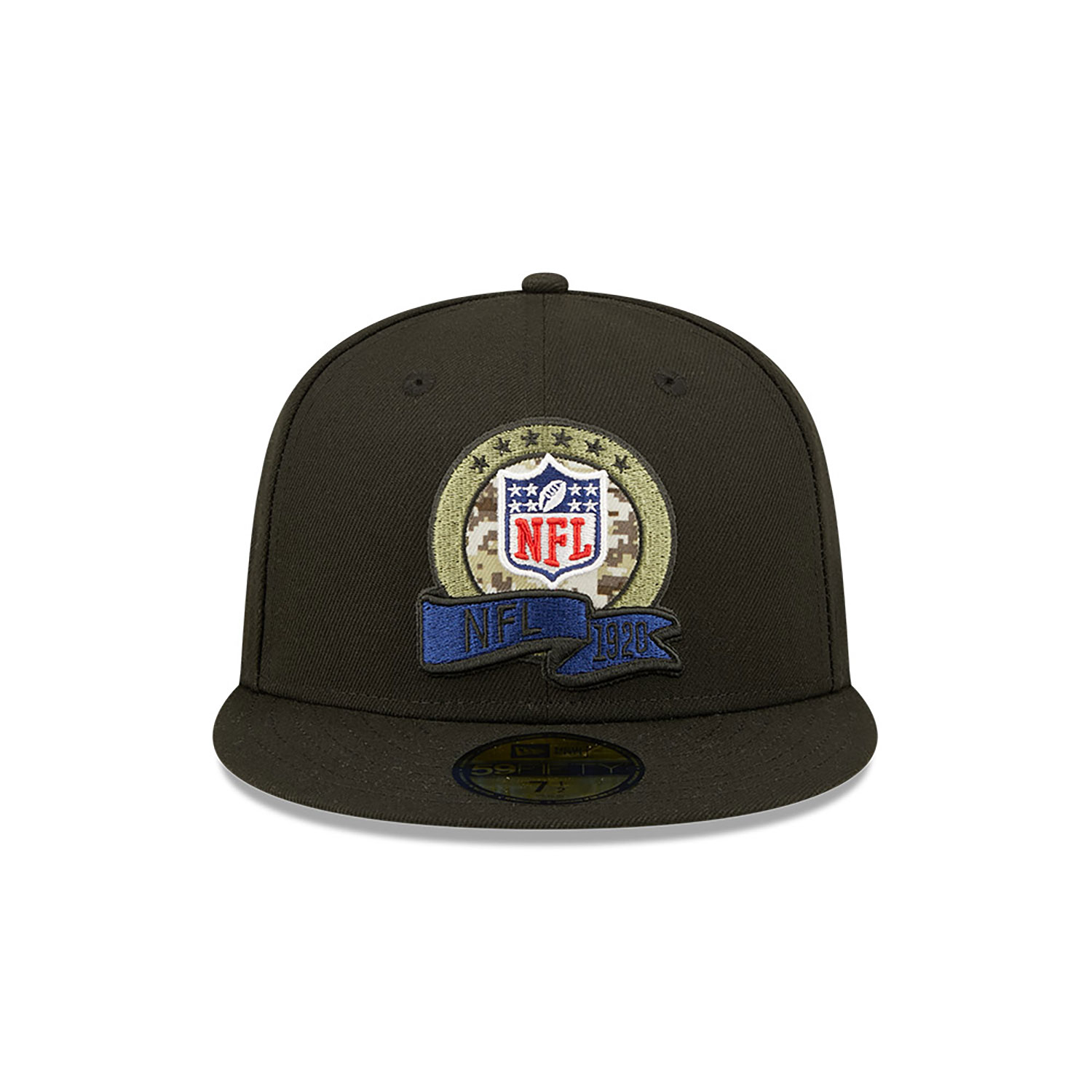 NFL Official Logo NFL Salute to Service Black 59FIFTY Fitted Cap