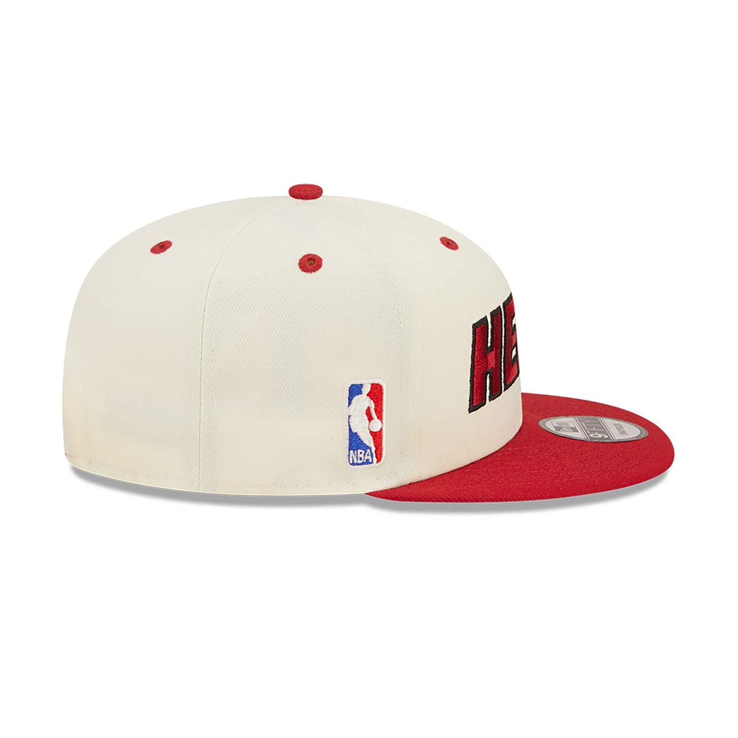 Miami Heat Logo Blend White 9FIFTY Snapback Cap