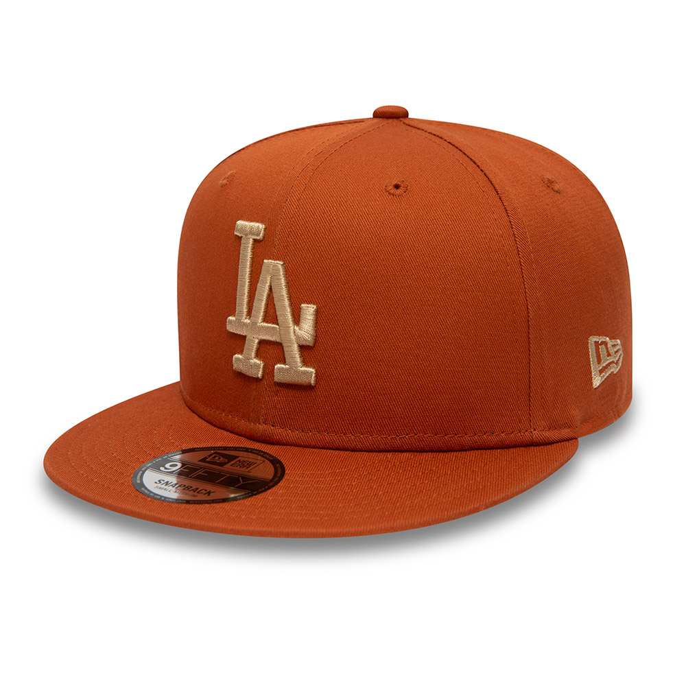 LA Dodgers Side Patch Medium Brown 9FIFTY Snapback Cap