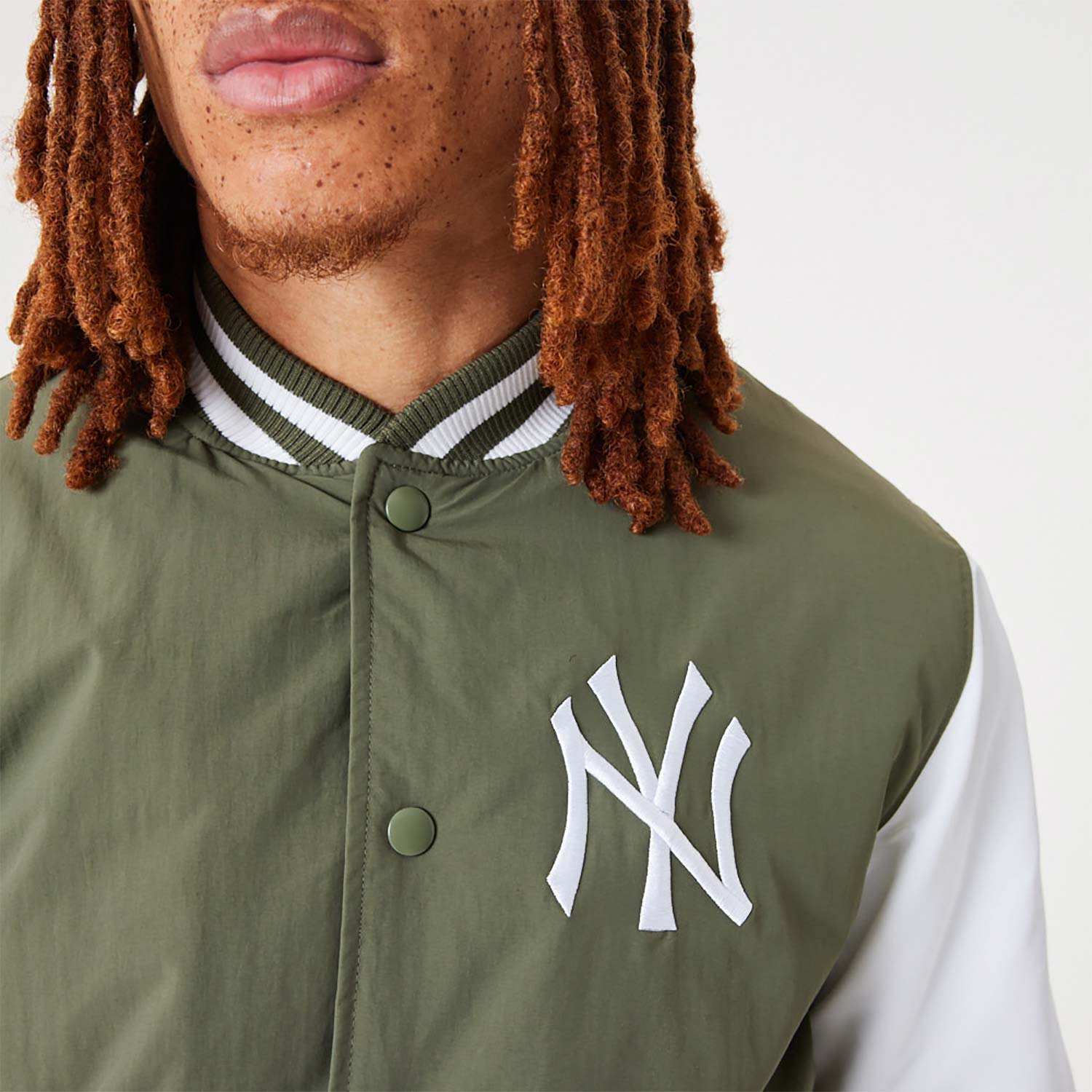 New York Yankees MLB Team Logo Medium Green Bomber Jacket