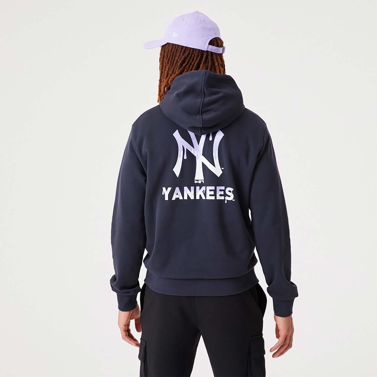 Official New Era MLB Drip Logo New York Yankees Navy Pullover Hoodie ...