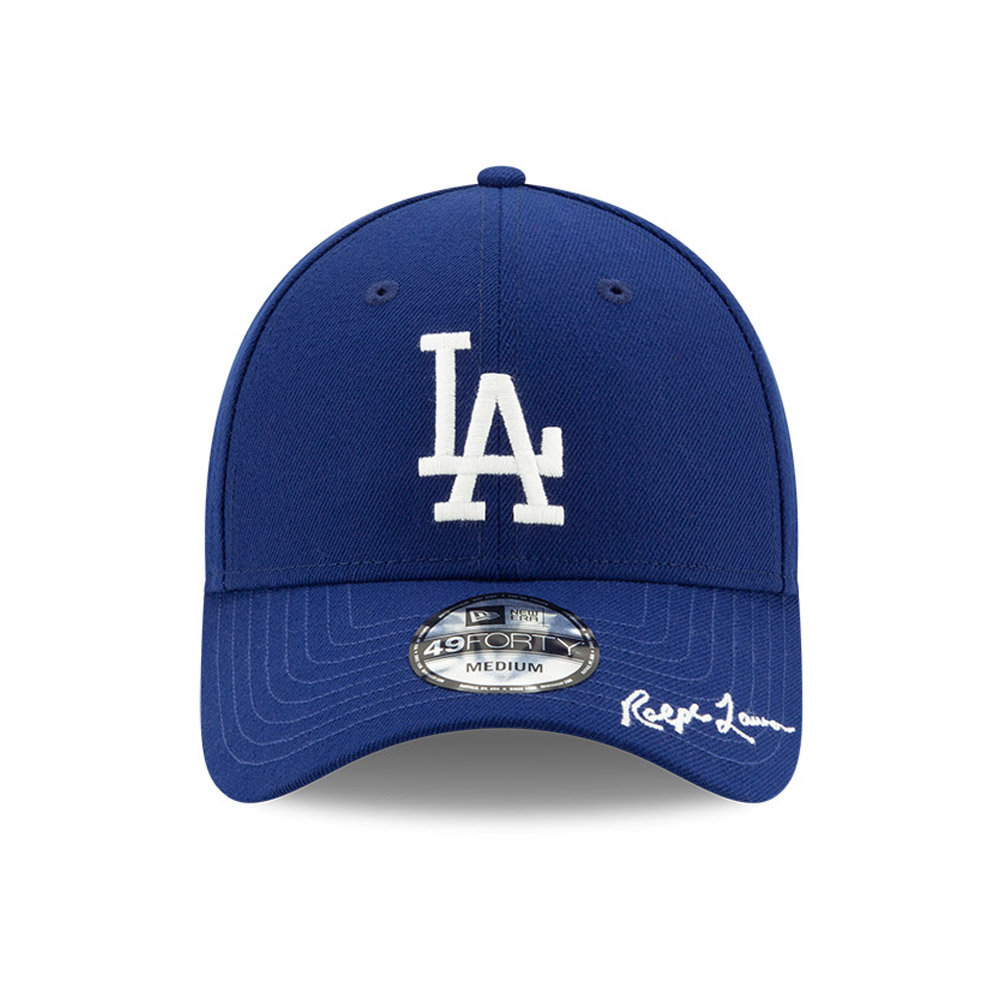 LA Dodgers Ralph Lauren Polo Blue 49FORTY Cap