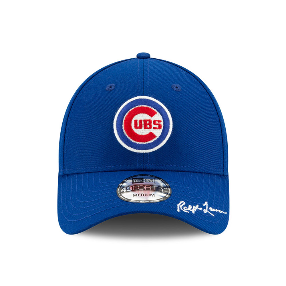 Chicago Cubs Ralph Lauren Polo Blue 49FORTY Cap