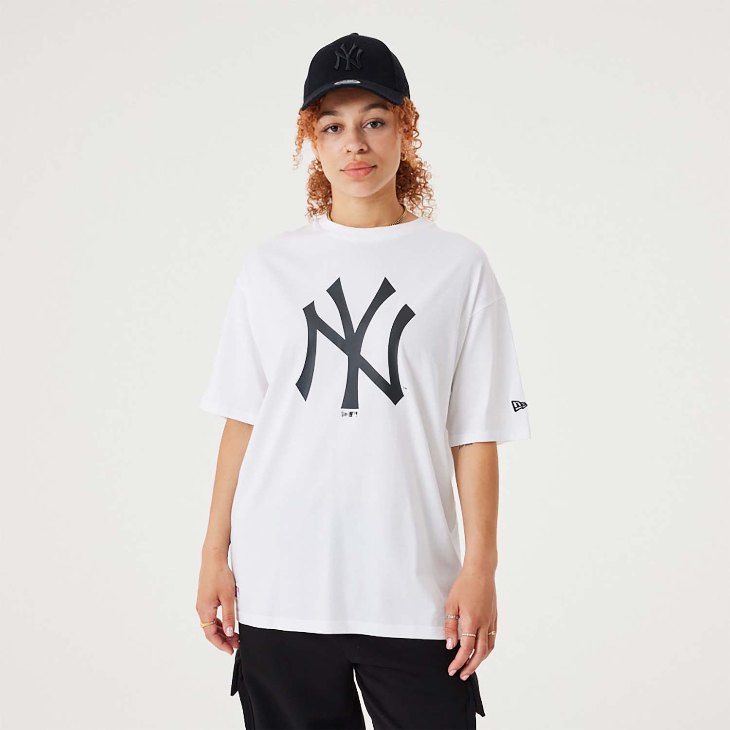 New York Yankees MLB League Essential White Oversized T-Shirt