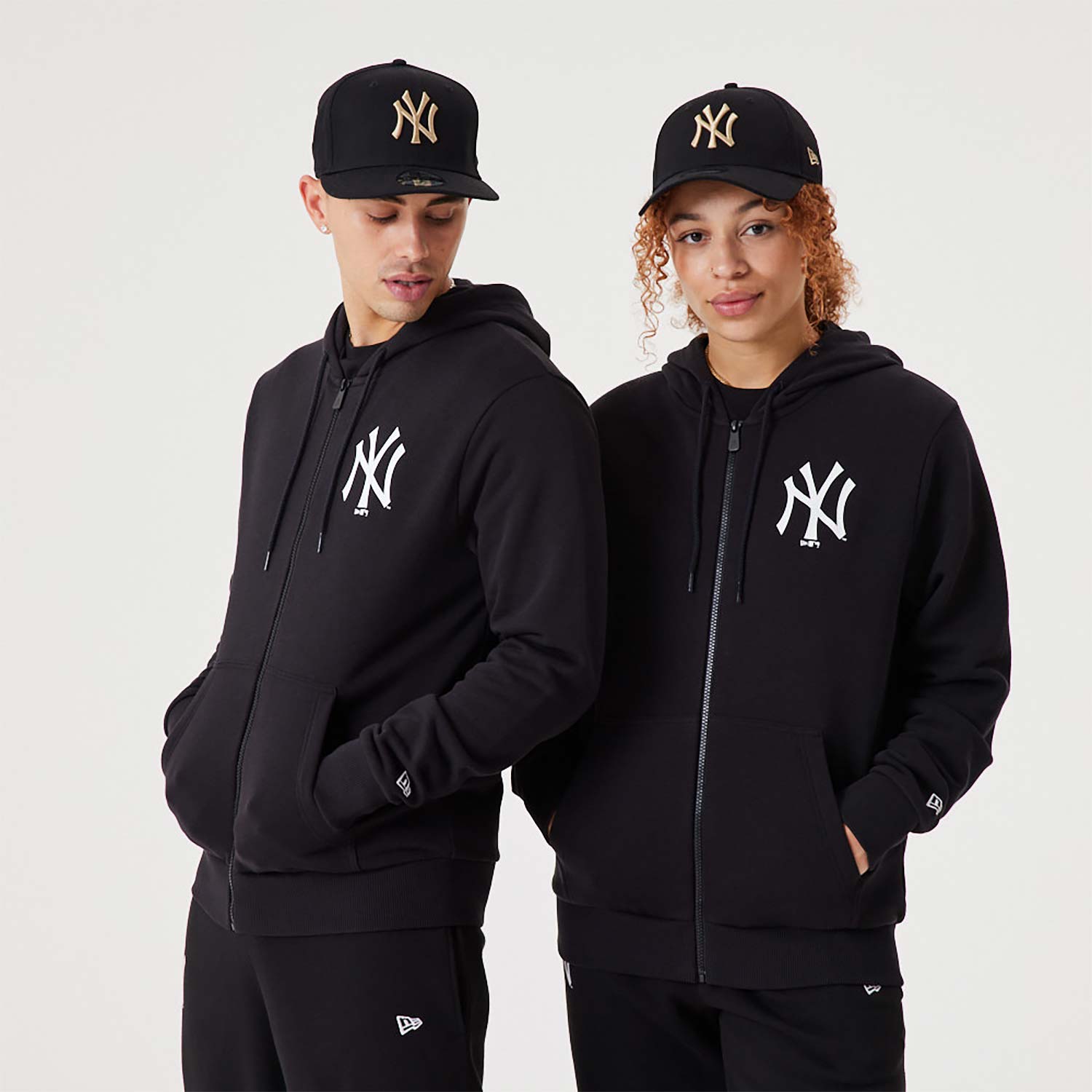 New York Yankees MLB League Essential Black Full-Zip Hoodie