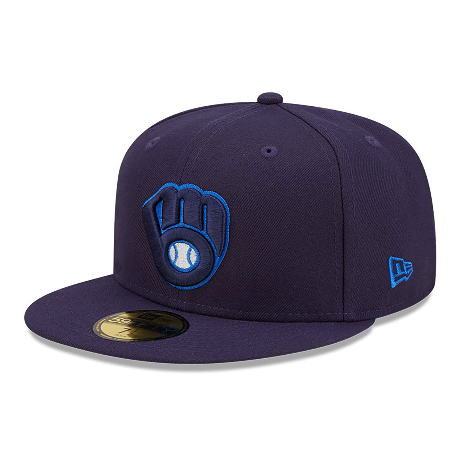 Milwaukee Brewers Mono Navy Camo 59FIFTY Fitted Cap
