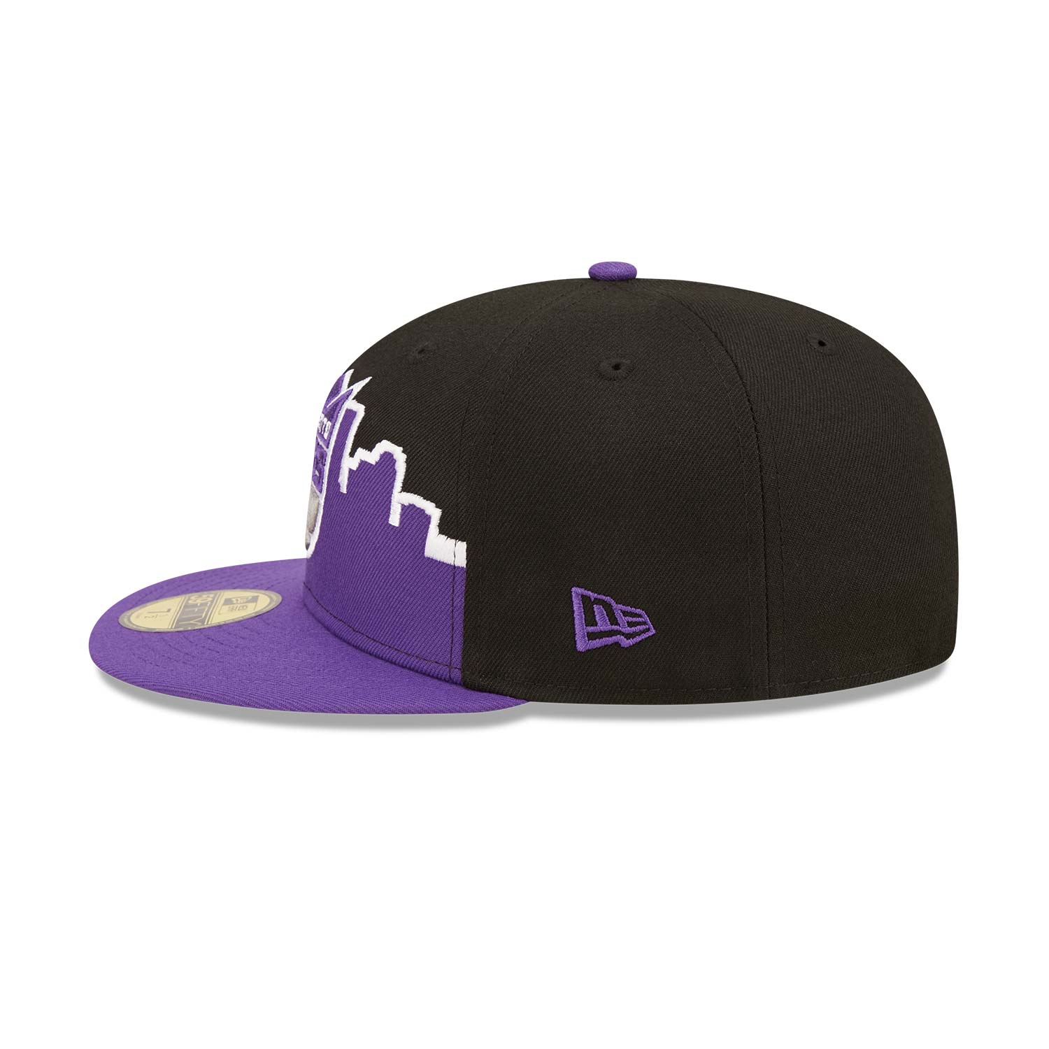 Official New Era NBA Tip Off Sacramento Kings Black 59FIFTY Fitted Cap ...