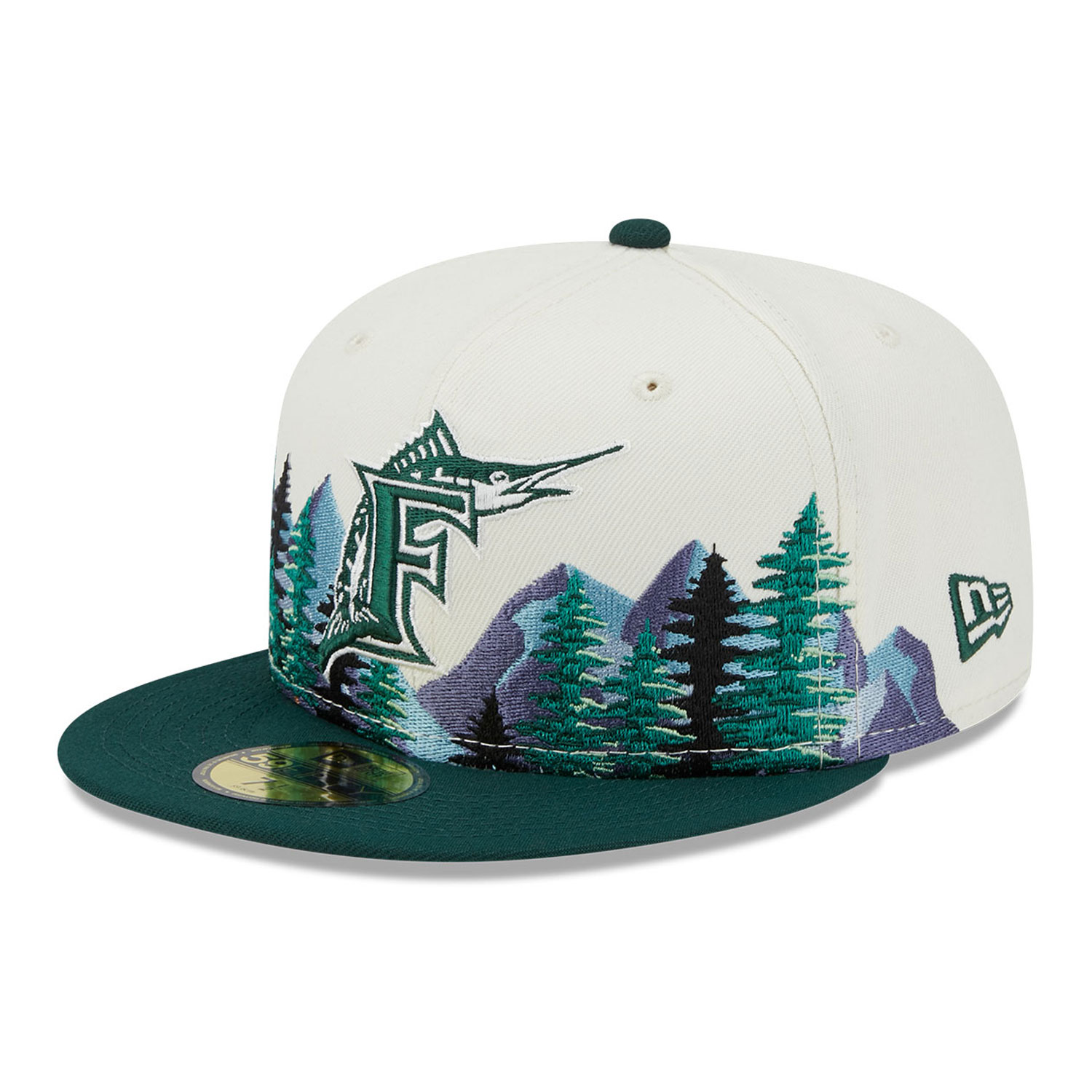 Florida Marlins Outdoor White 59FIFTY Fitted