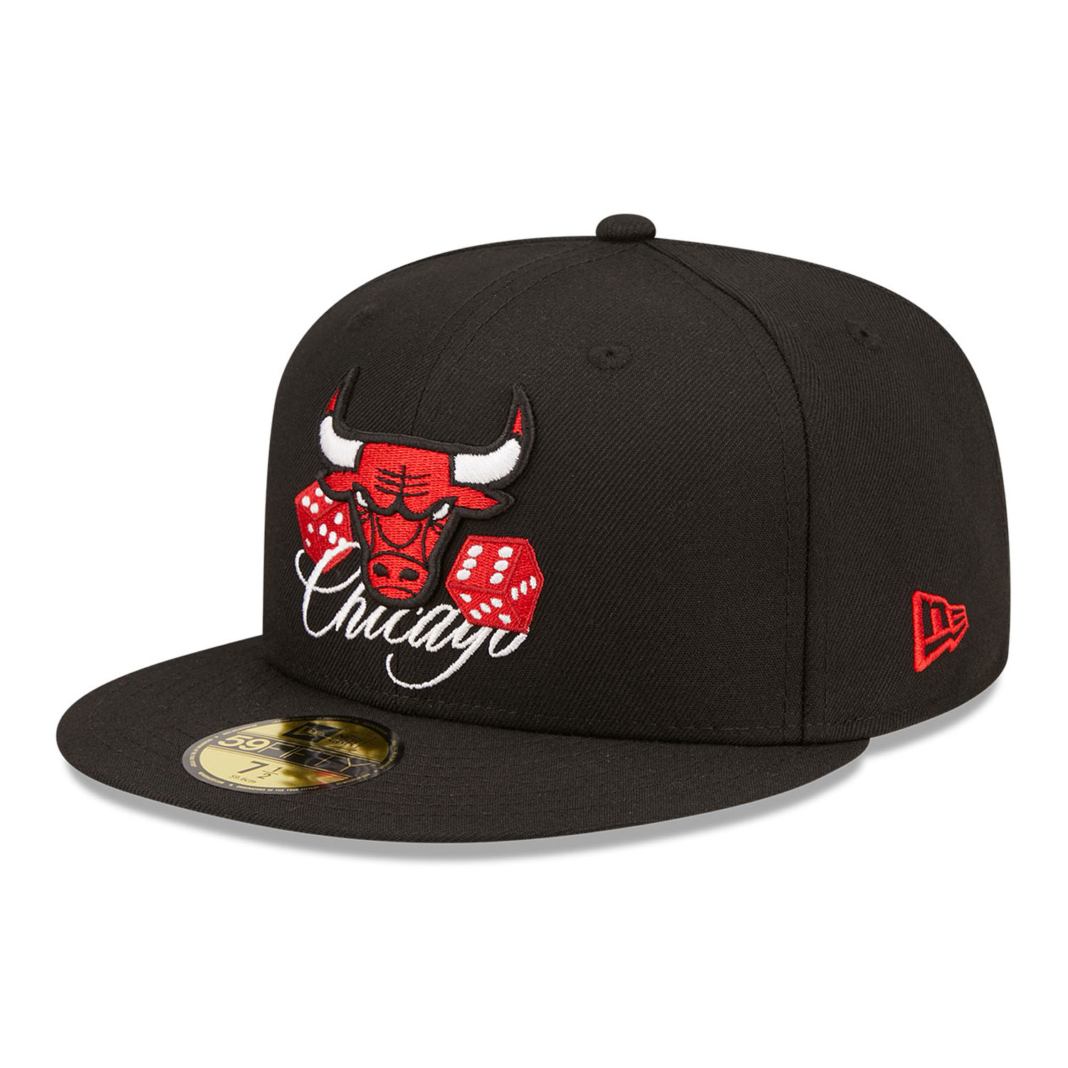 Chicago Bulls Roller Black 59FIFTY Fitted Cap