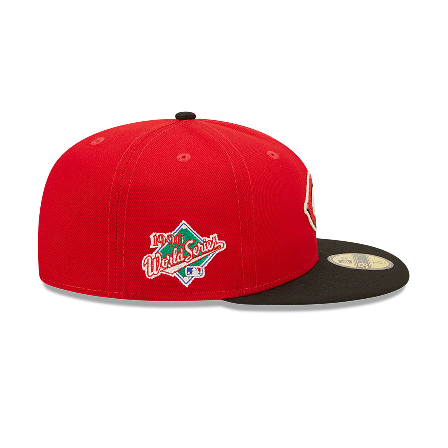 Official New Era Letterman Cincinnati Reds Red 59FIFTY Fitted Cap B9592 ...