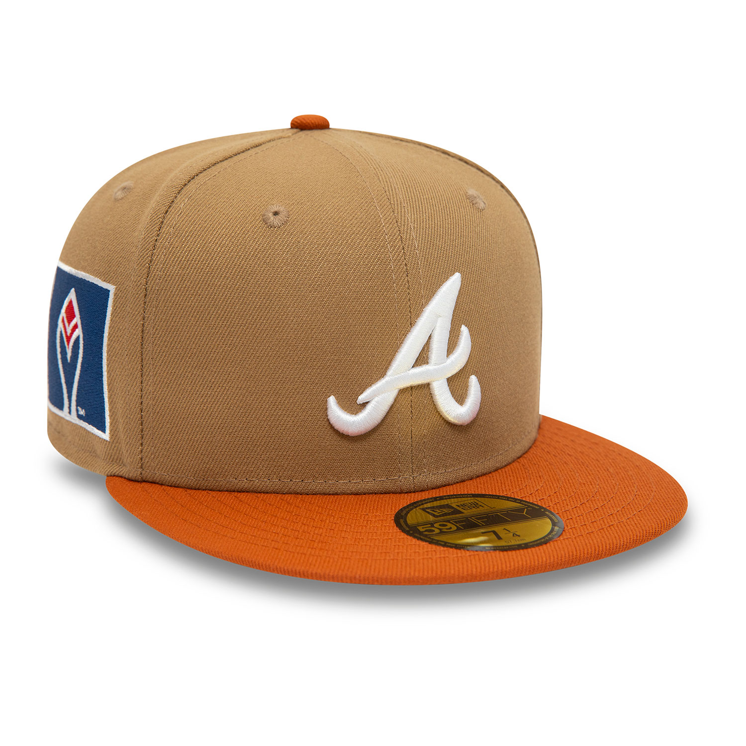 Atlanta Braves Fall Colours Contrast Visor Brown  59FIFTY Fitted Cap