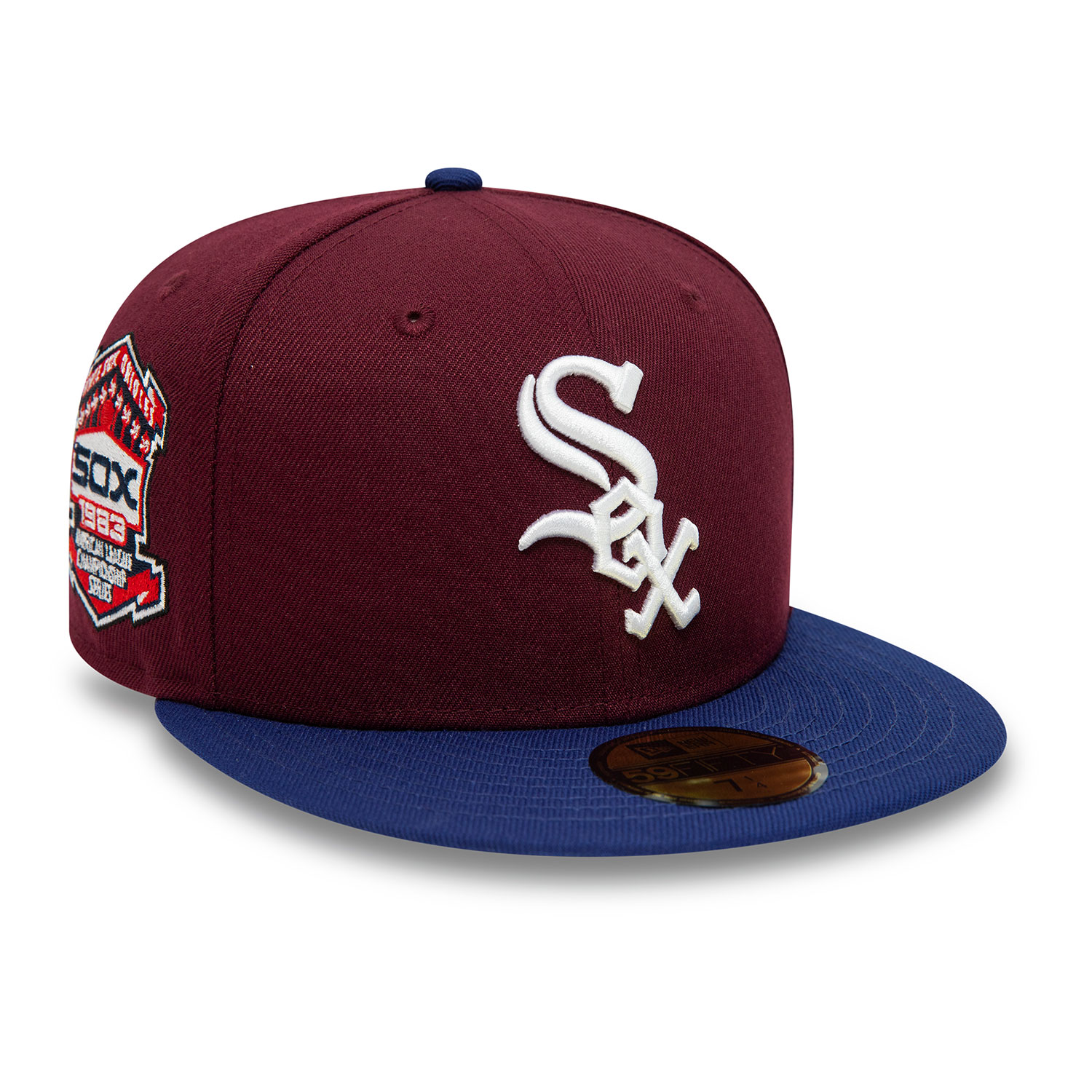 Chicago White Sox Fall Colours Contrast Visor Dark Red 59FIFTY Fitted Cap