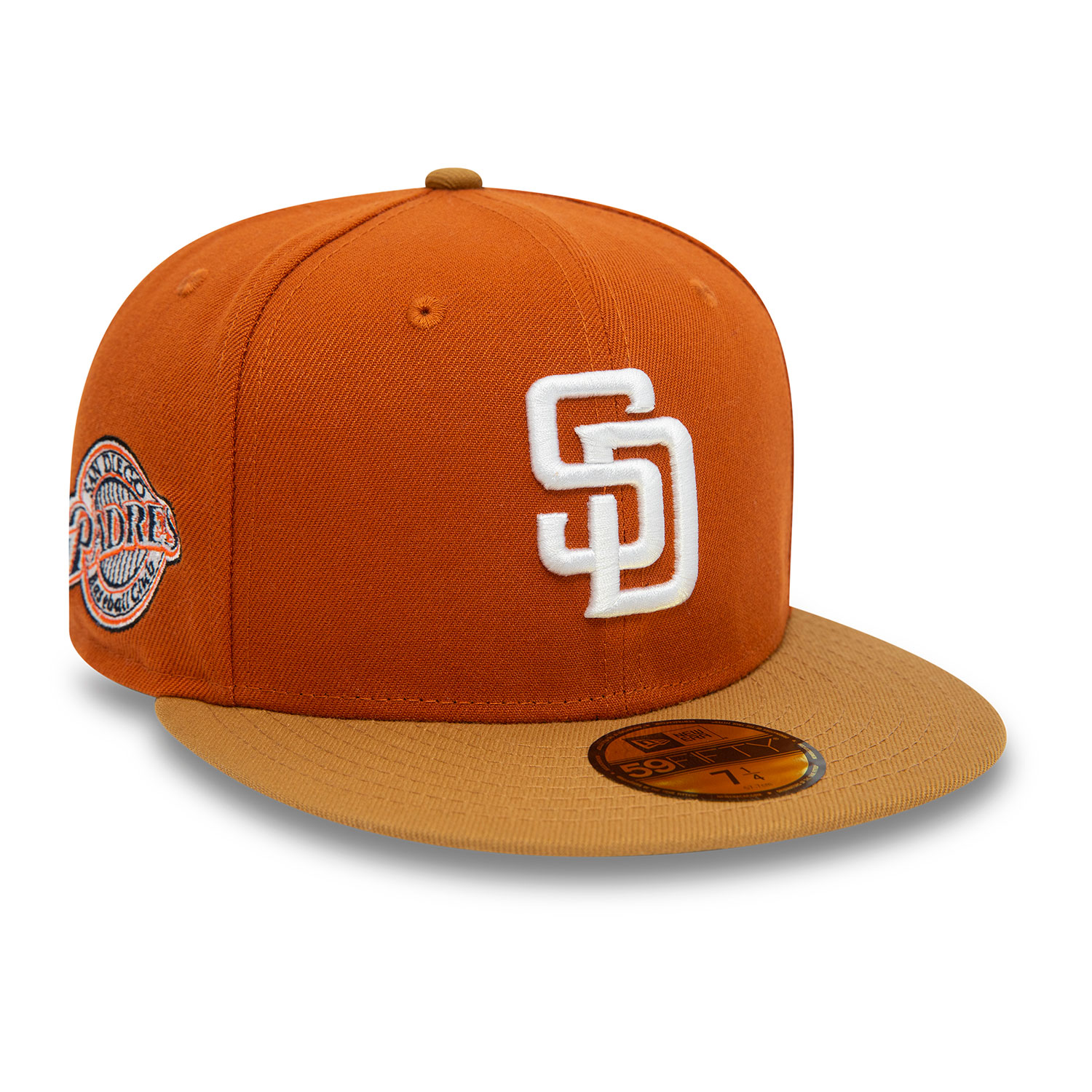 San Diego Padres Fall Colours Contrast Visor Orange 59FIFTY Fitted Cap