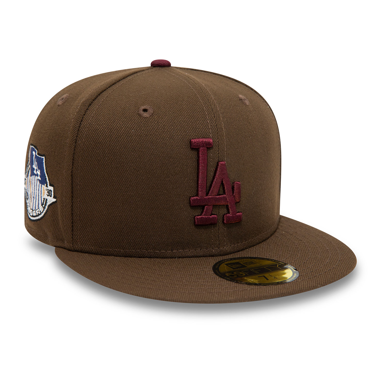 Official New Era MLB Fall LA Dodgers Dark Brown 59FIFTY Fitted Cap