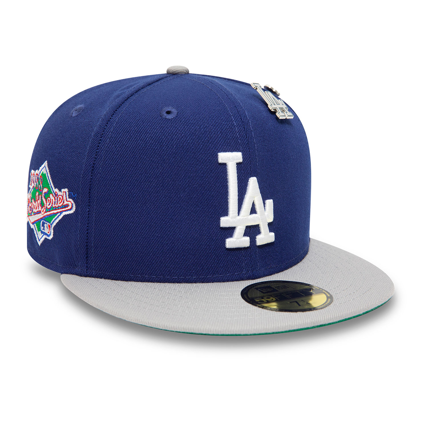 Official New Era MLB Pin Badge LA Dodgers Blue 59FIFTY Fitted Cap B9644 ...